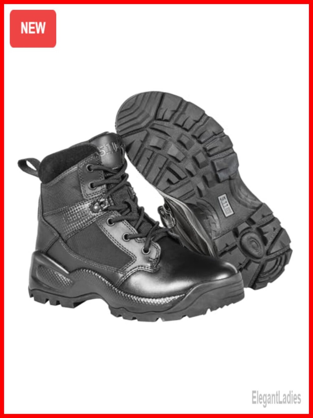 Womens ATAC 2.0 8-Inch Side Zip Tactical Work Boots Military Law Enforcement